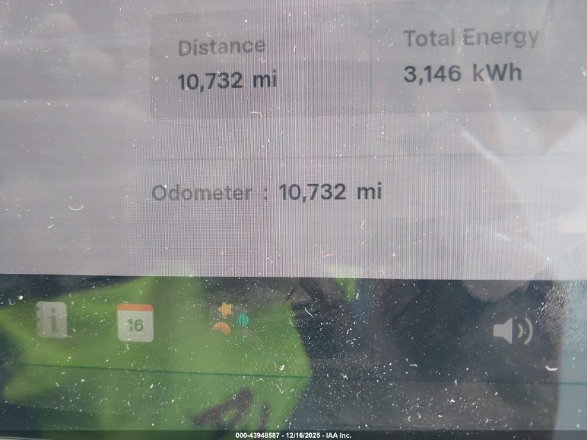 2024 Tesla Model Y Long Range Dual Motor All-Wheel Drive/Rwd VIN: 7SAYGDED6RA336395 Lot: 43948587