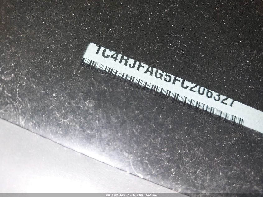 2015 Jeep Grand Cherokee Altitude VIN: 1C4RJFAG5FC206327 Lot: 43948590