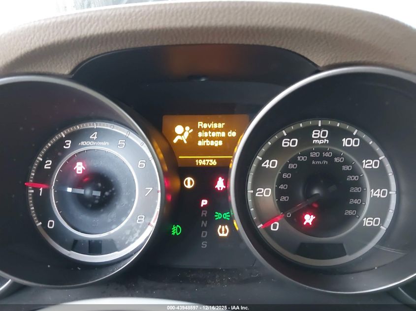 2012 Acura Mdx Technology Package VIN: 2HNYD2H32CH544768 Lot: 43948597