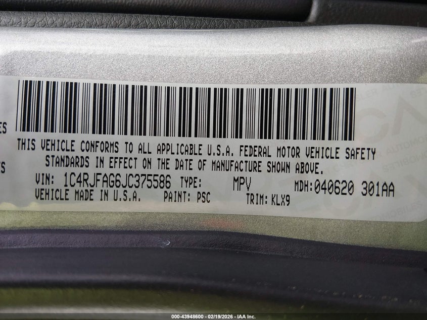 2018 Jeep Grand Cherokee Altitude 4X4