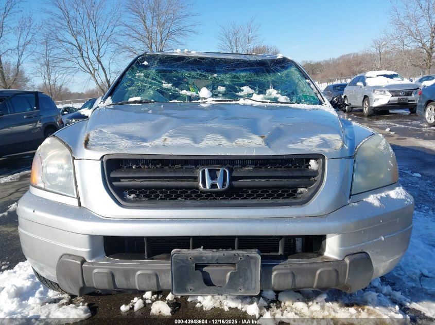 2005 Honda Pilot Ex-L VIN: 2HKYF18665H521234 Lot: 43948604