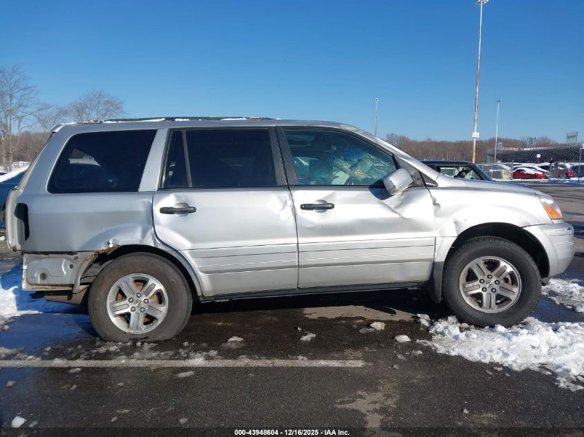 2005 Honda Pilot Ex-L VIN: 2HKYF18665H521234 Lot: 43948604