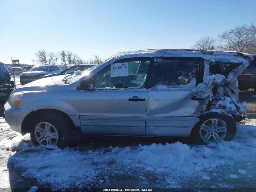 2005 Honda Pilot Ex-L VIN: 2HKYF18665H521234 Lot: 43948604
