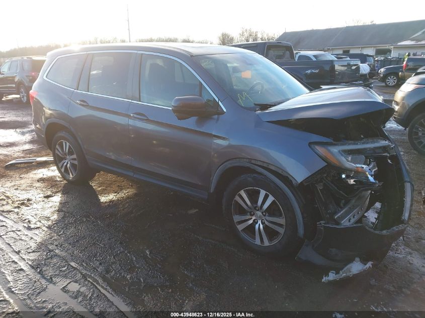 2016 Honda Pilot Ex-L VIN: 5FNYF6H69GB010390 Lot: 43948623