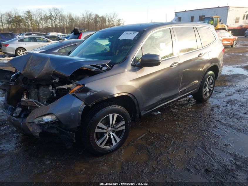 2016 Honda Pilot Ex-L VIN: 5FNYF6H69GB010390 Lot: 43948623