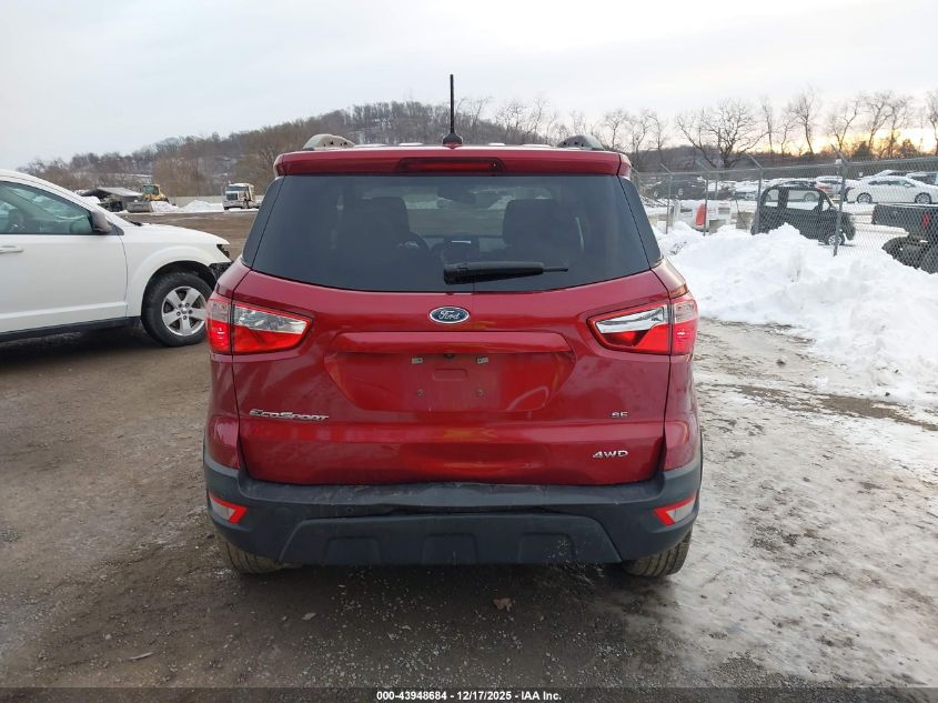 2020 Ford Ecosport Se VIN: MAJ6S3GL4LC352318 Lot: 43948684