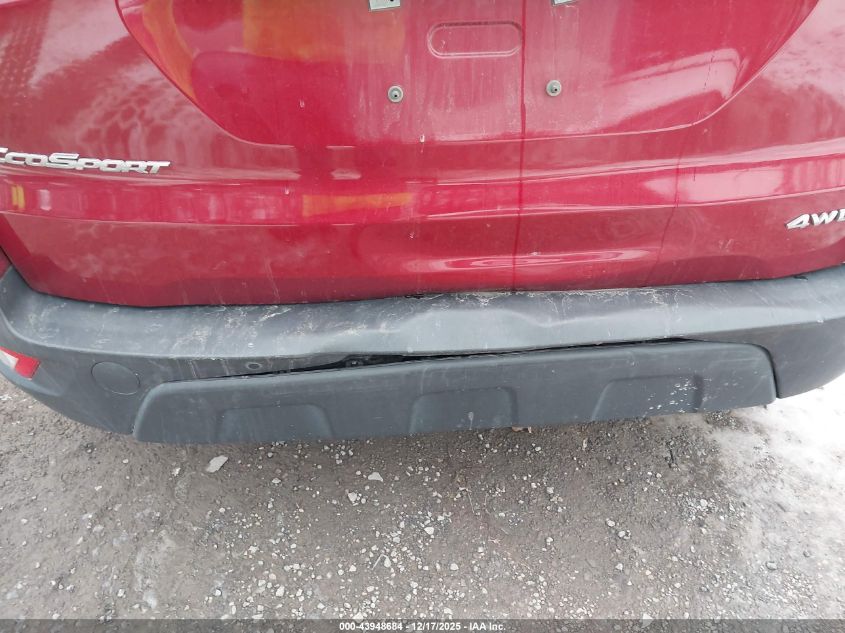 2020 Ford Ecosport Se VIN: MAJ6S3GL4LC352318 Lot: 43948684