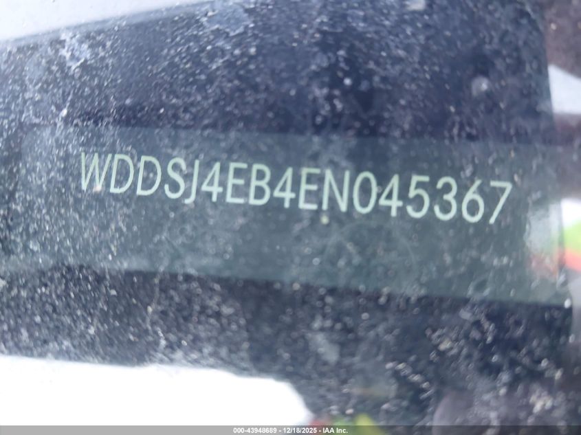 2014 Mercedes-Benz Cla 250 VIN: WDDSJ4EB4EN045367 Lot: 43948689