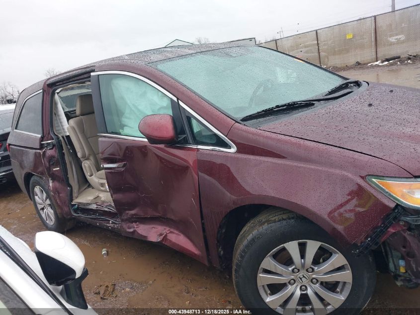 2015 Honda Odyssey Ex-L VIN: 5FNRL5H69FB046599 Lot: 43948713