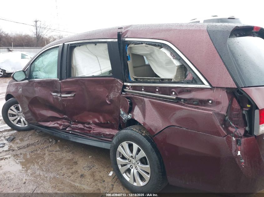 2015 Honda Odyssey Ex-L VIN: 5FNRL5H69FB046599 Lot: 43948713