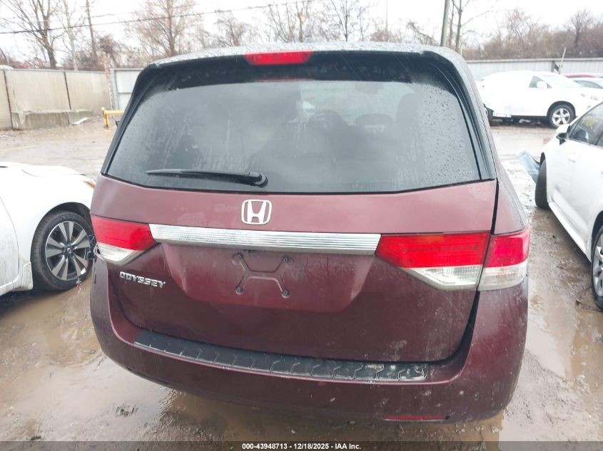 2015 Honda Odyssey Ex-L VIN: 5FNRL5H69FB046599 Lot: 43948713