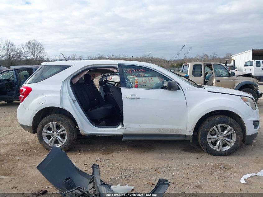 2017 Chevrolet Equinox Ls VIN: 2GNALBEK0H1550887 Lot: 43948715