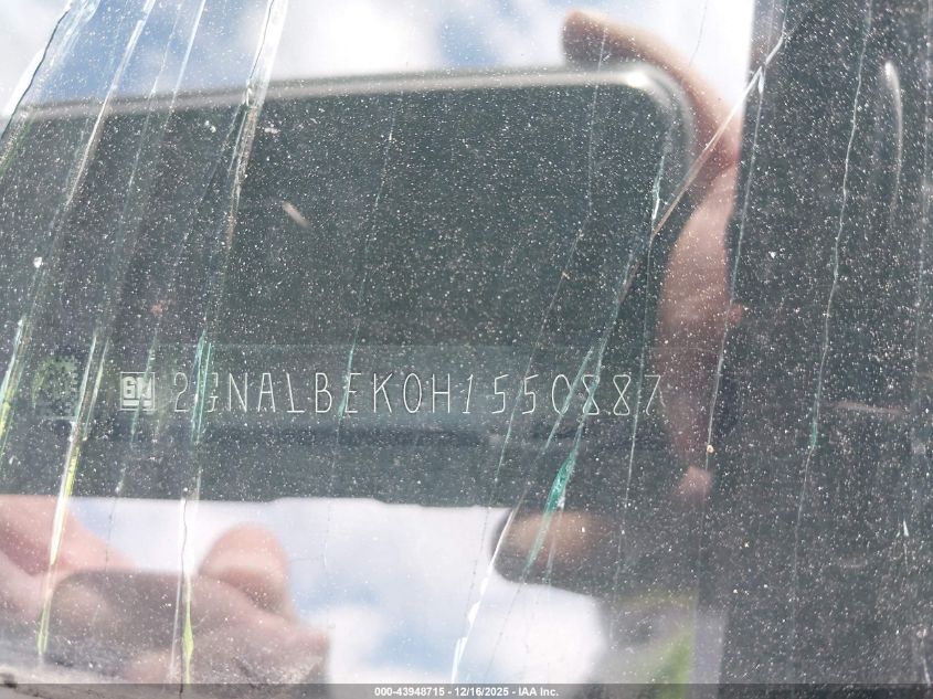 2017 Chevrolet Equinox Ls VIN: 2GNALBEK0H1550887 Lot: 43948715