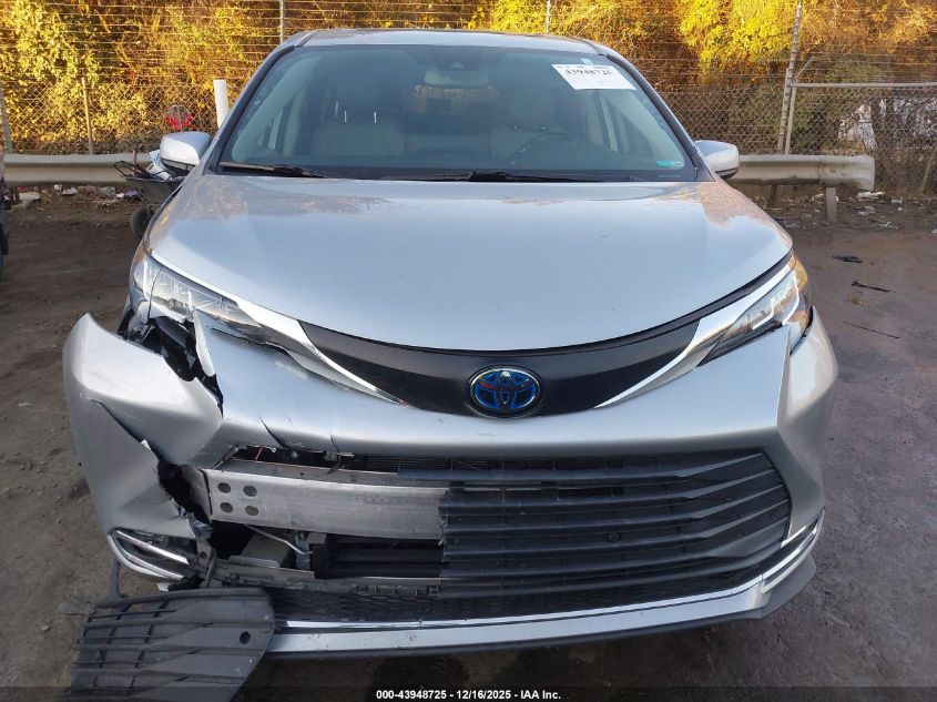 2021 Toyota Sienna Xle VIN: 5TDYRKEC4MS023923 Lot: 43948725