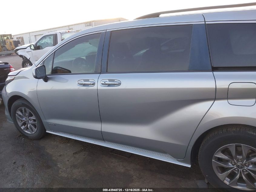 2021 Toyota Sienna Xle VIN: 5TDYRKEC4MS023923 Lot: 43948725