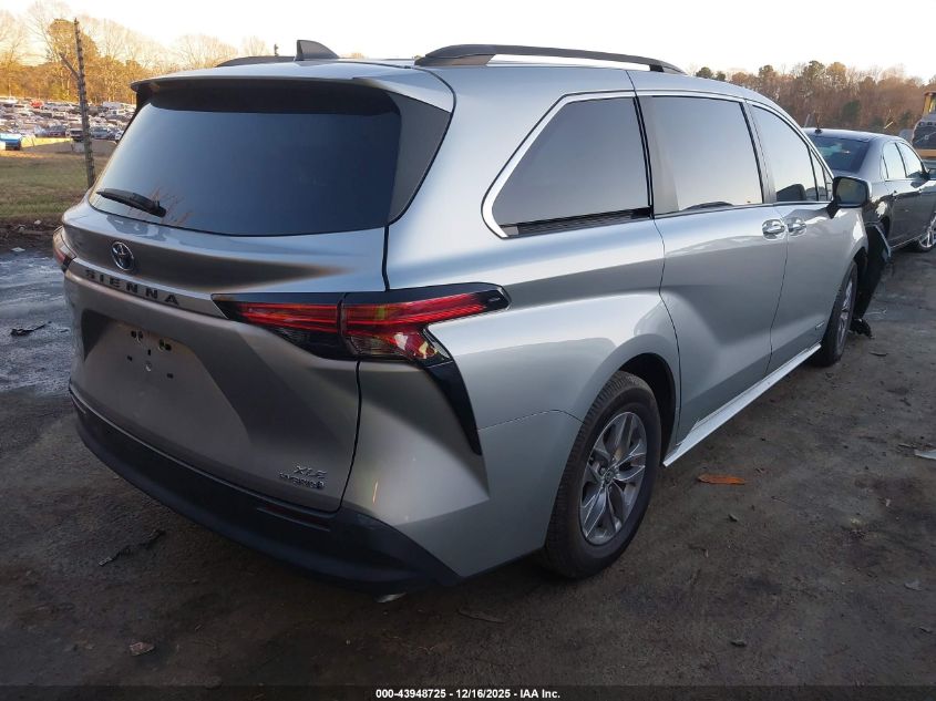 2021 Toyota Sienna Xle VIN: 5TDYRKEC4MS023923 Lot: 43948725