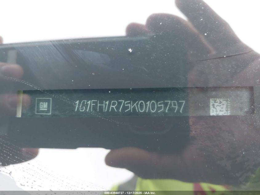 2019 Chevrolet Camaro 2Ss VIN: 1G1FH1R75K0105797 Lot: 43948727