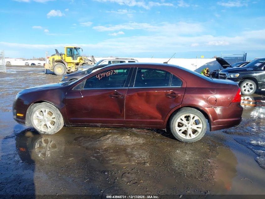 2012 Ford Fusion Se VIN: 3FAHP0HA6CR158672 Lot: 43948731