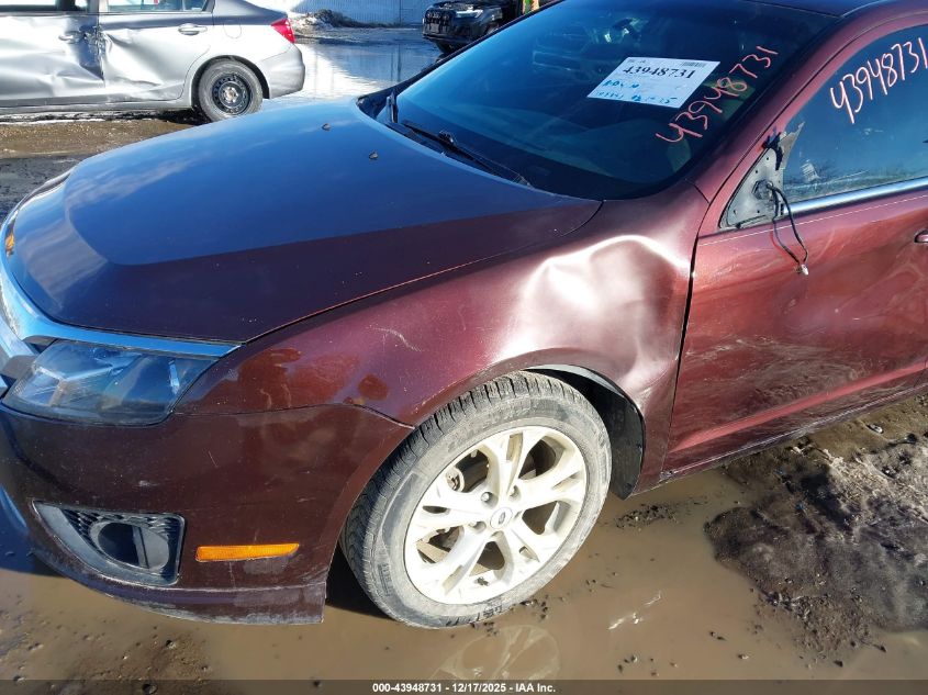 2012 Ford Fusion Se VIN: 3FAHP0HA6CR158672 Lot: 43948731