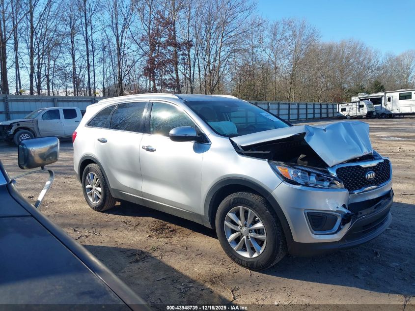 2018 Kia Sorento 2.4L Lx VIN: 5XYPG4A34JG387822 Lot: 43948739