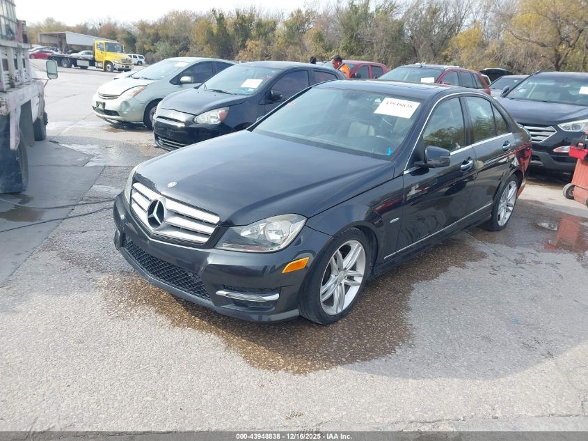 2012 Mercedes-Benz C 250 Sport VIN: WDDGF4HB9CR213996 Lot: 43948838