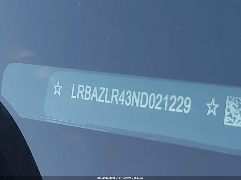 2022 Buick Envision Fwd Preferred VIN: LRBAZLR43ND021229 Lot: 43948858