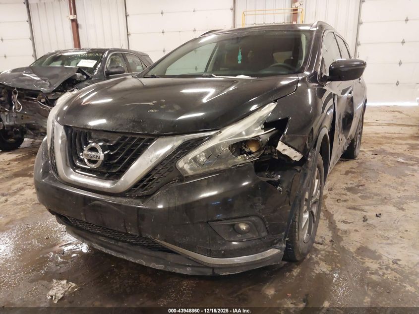 2018 Nissan Murano Sv VIN: 5N1AZ2MG0JN116117 Lot: 43948860