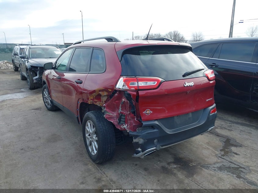 VIN 1C4PJLAB3HW652388 2017 JEEP CHEROKEE SPORT FWD