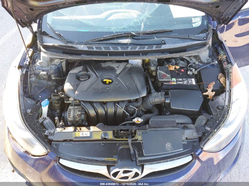 2013 Hyundai Elantra Gls VIN: 5NPDH4AE4DH369965 Lot: 43948872