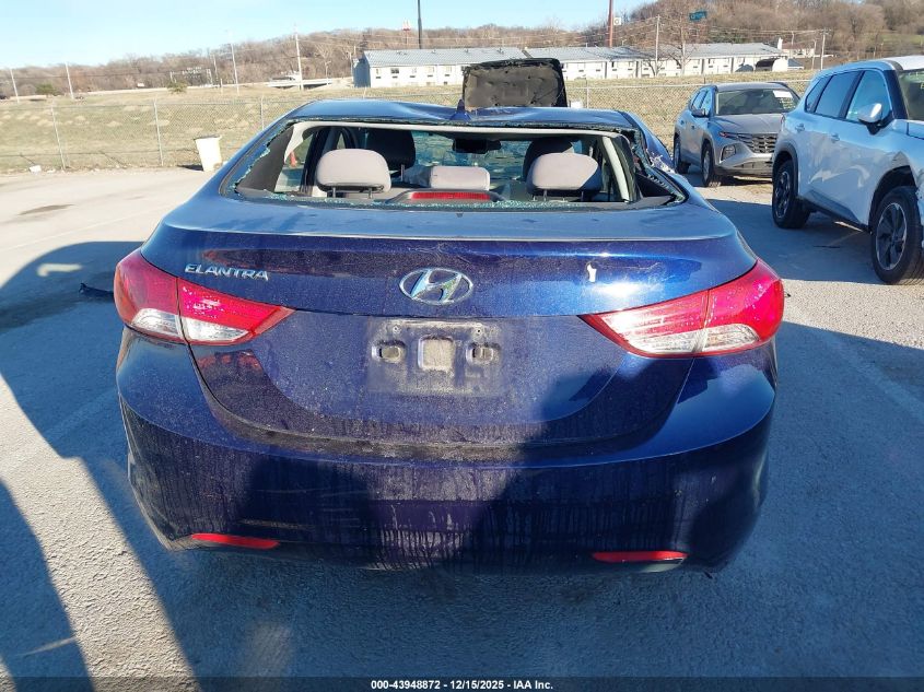 2013 Hyundai Elantra Gls VIN: 5NPDH4AE4DH369965 Lot: 43948872