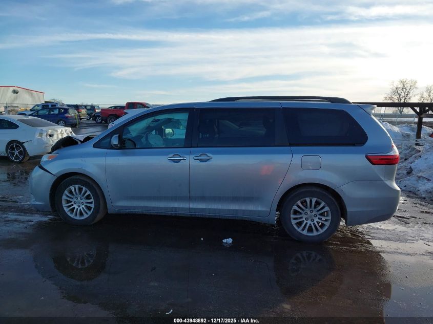 2015 Toyota Sienna Xle 8 Passenger VIN: 5TDYK3DCXFS552825 Lot: 43948892