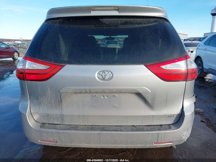 2015 Toyota Sienna Xle 8 Passenger VIN: 5TDYK3DCXFS552825 Lot: 43948892