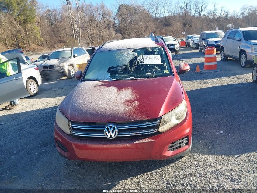 2015 Volkswagen Tiguan S VIN: WVGAV7AXXFW032806 Lot: 43948924