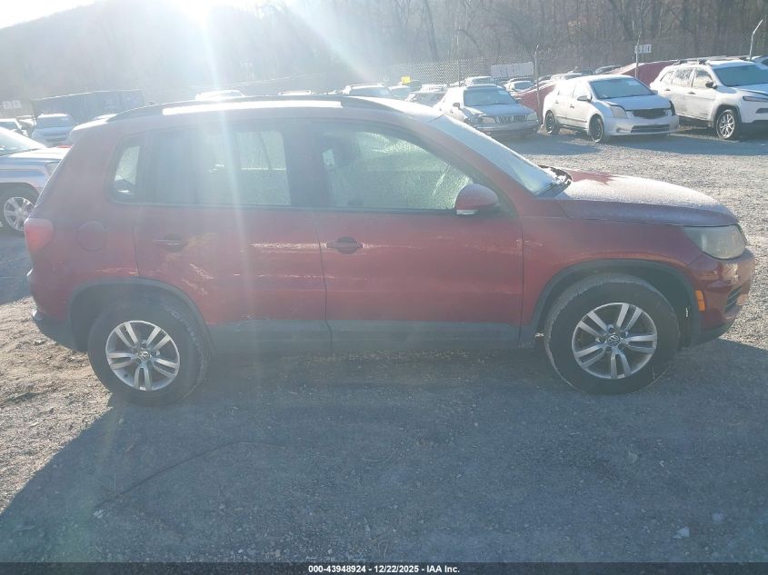 2015 Volkswagen Tiguan S VIN: WVGAV7AXXFW032806 Lot: 43948924