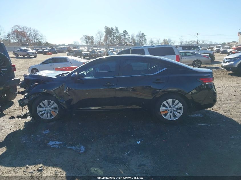 2025 Nissan Sentra S VIN: 3N1AB8BV7SY368015 Lot: 43948935