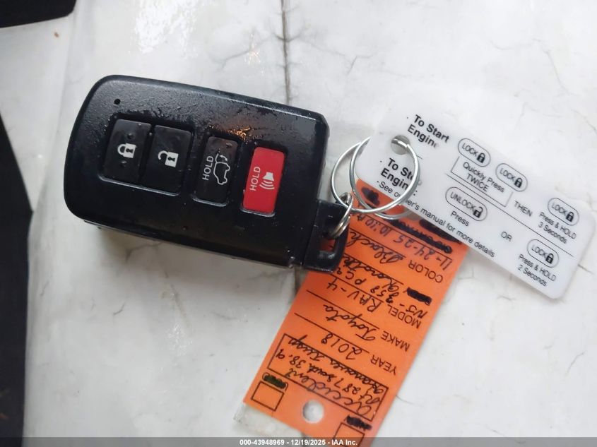 2018 Toyota Rav4 Limited VIN: 2T3DFREV3JW819428 Lot: 43948969