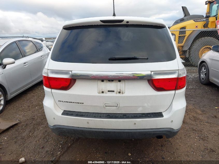 2013 Dodge Durango Sxt VIN: 1C4RDHAG6DC637291 Lot: 43948980