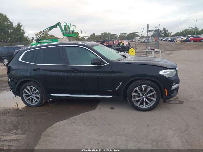2018 BMW X3 xDrive30I VIN: 5UXTR9C58JLD58169 Lot: 43948995