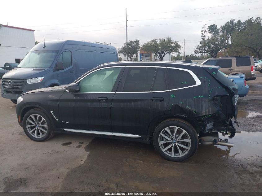 2018 BMW X3 xDrive30I VIN: 5UXTR9C58JLD58169 Lot: 43948995
