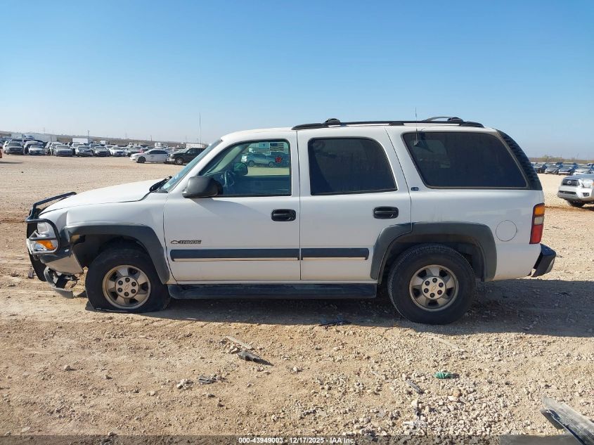 2002 Chevrolet Tahoe Ls VIN: 1GNEC13Z22J205742 Lot: 43949003