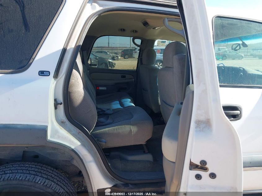 2002 Chevrolet Tahoe Ls VIN: 1GNEC13Z22J205742 Lot: 43949003