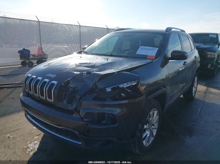 2015 Jeep Cherokee Limited VIN: 1C4PJMDS8FW521424 Lot: 43949022