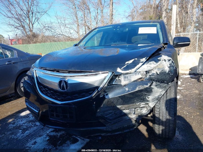 2016 Acura Mdx Technology Acurawatch Plus Packages/Technology Package VIN: 5FRYD4H44GB007386 Lot: 43949033