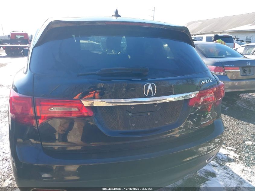 2016 Acura Mdx Technology Acurawatch Plus Packages/Technology Package VIN: 5FRYD4H44GB007386 Lot: 43949033