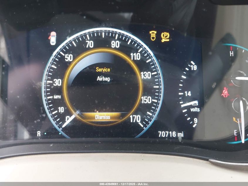 2016 Buick Lacrosse Leather VIN: 1G4GB5G34GF219603 Lot: 43949061