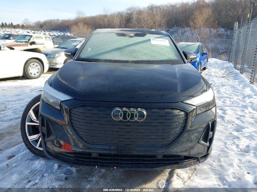 2023 Audi Q4 Sportback E-Tron Premium Plus 50 Quattro VIN: WA132BFZ6PP037736 Lot: 43949082