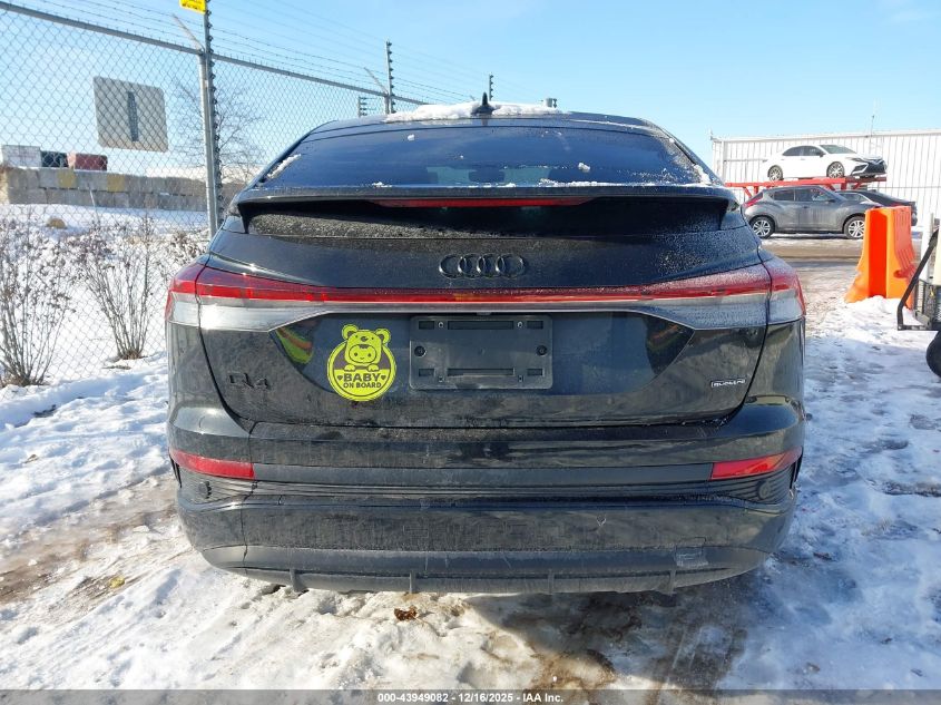 2023 Audi Q4 Sportback E-Tron Premium Plus 50 Quattro VIN: WA132BFZ6PP037736 Lot: 43949082