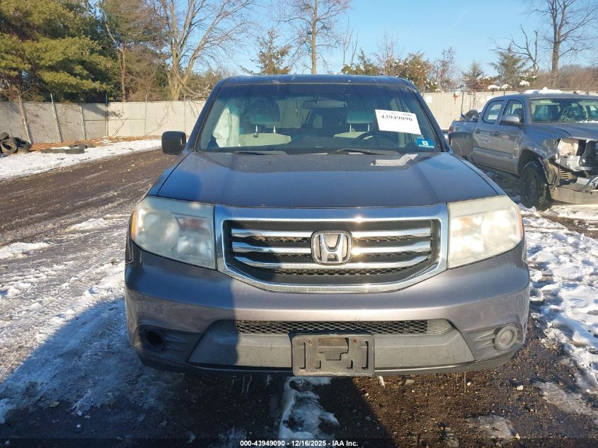 2015 Honda Pilot Lx VIN: 5FNYF4H24FB075552 Lot: 43949090