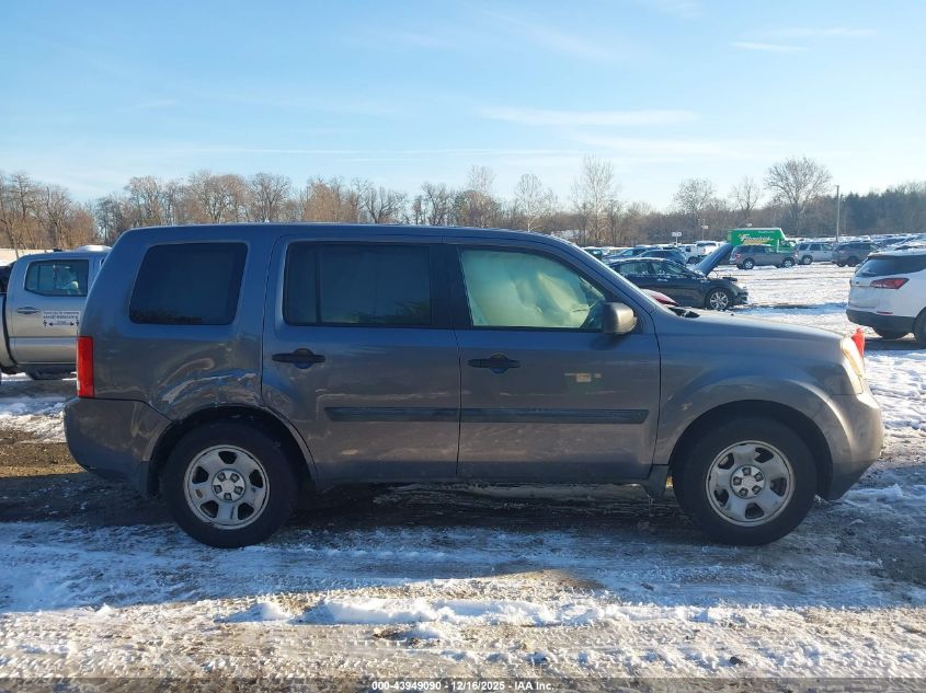 2015 Honda Pilot Lx VIN: 5FNYF4H24FB075552 Lot: 43949090