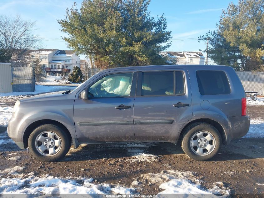 2015 Honda Pilot Lx VIN: 5FNYF4H24FB075552 Lot: 43949090